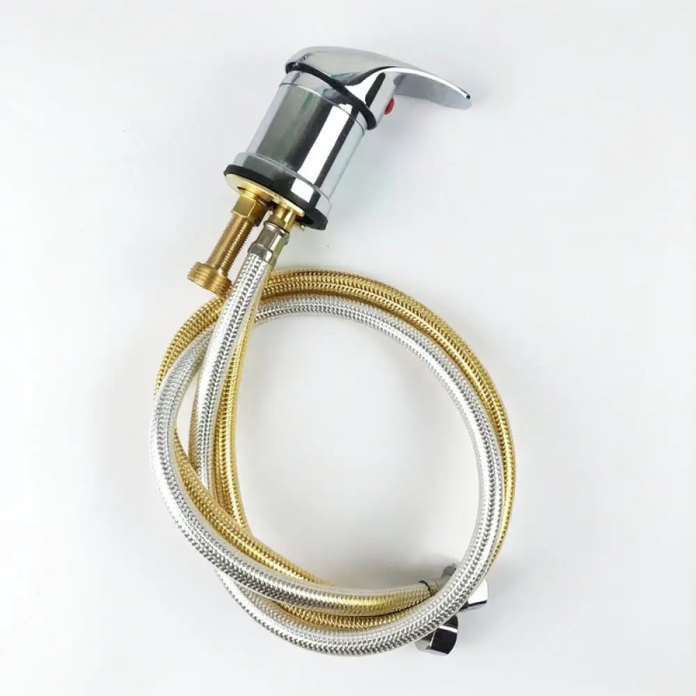 Barber Shop Shampoo Station Mixing Valve Professional Hairdressing Sink Faucet Water Control Tap Durable Zinc Alloy Replacement