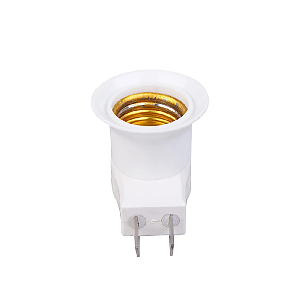 

US Plug to E26/E27 Adapter LED Light Bulb Converter Socket Holder with ON/OFF Button US Plug to E26/E27 Adapter