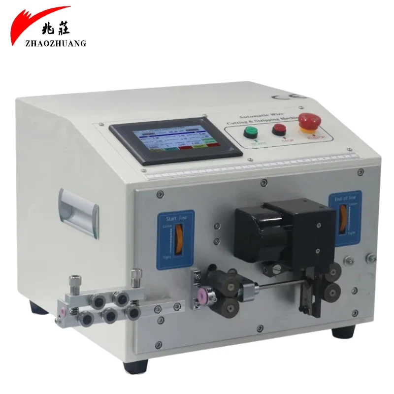 XC-3010A SLIM 0.1-4mm2 Small Electric Copper Cable Wire Cutter Stripper Peeler High Speed Automatic Cutting Stripping Machine