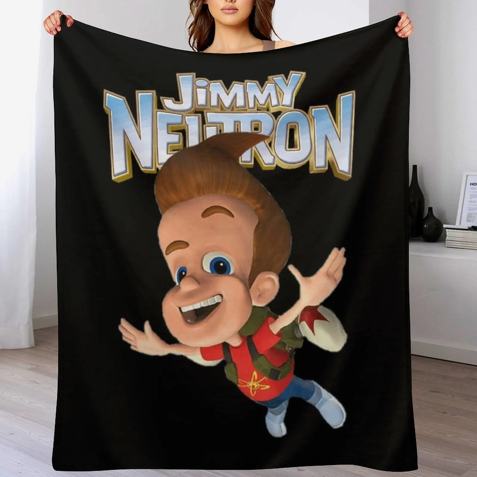 

Jimmy Neutron Gotta Blast! Throw Blanket Ultra Plush Cozy Blanket for Napping Sleeping