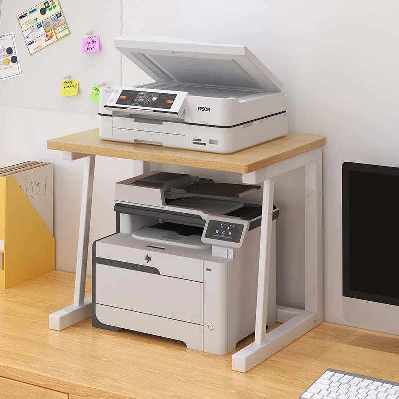 Desktop Printer Rack Office Desk Creative Double-layer Storage Shelf Multi-functional Needle Copy Bracket