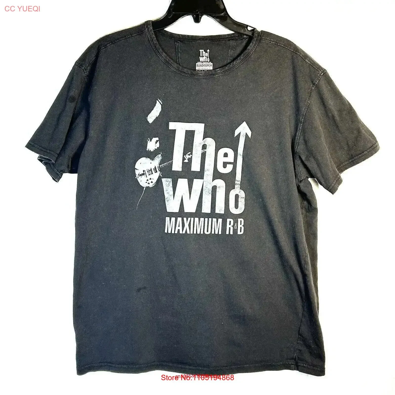 The Who Sz XL T Shirt Maximum R B Official Logo Vintage Style New Mod Rock Band vintage Washed homme streetwear Stylish