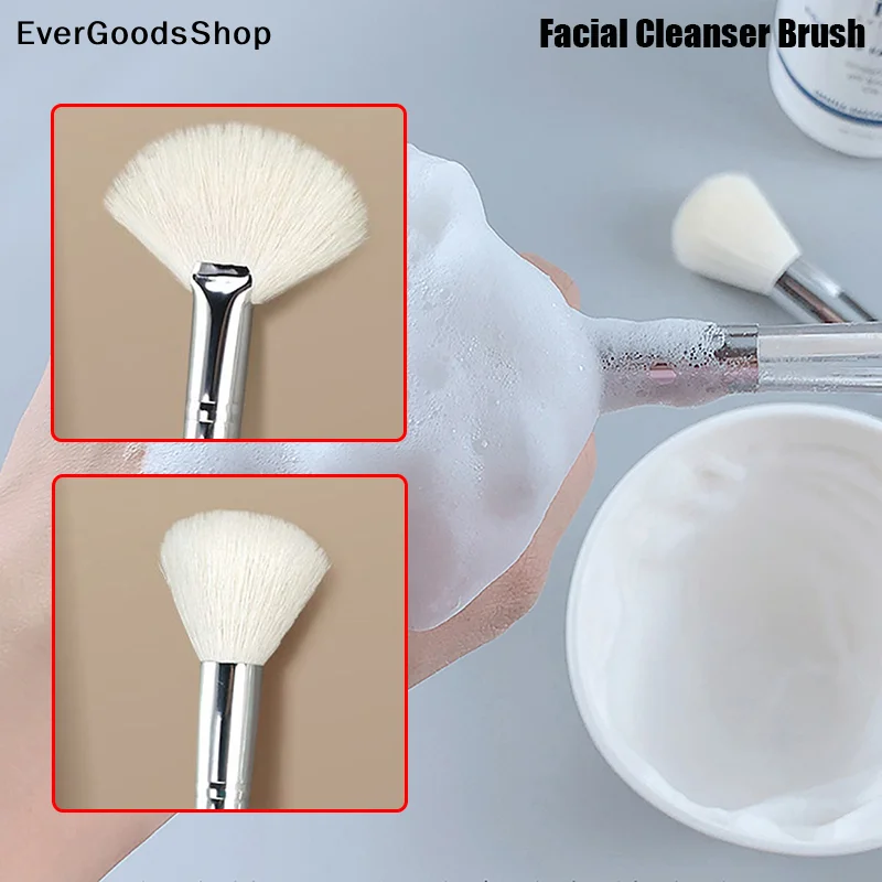 Nova Escova de Limpeza Facial 1PC com Cerdas Macias para Massagem e Aplicação de Máscara Facial, Ferramenta Portátil para Cuidados com a Pele