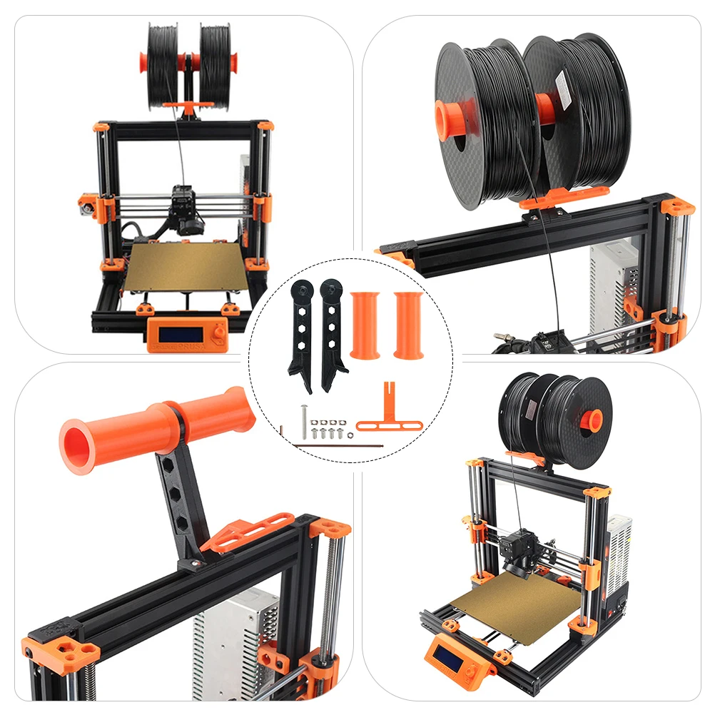 

3D Printer Accessories Plastic Holder Smooth Drawing Material Rack For i3 PETG Spool Shelf