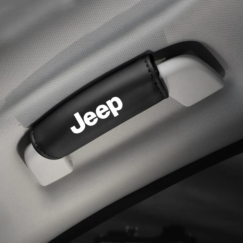 غطاء سحب مسند ذراع لسقف السيارة من الجلد ، قفازات مقبض ، حماية لسيارة جيب رينيجيد ، Wrangler ، JK ، مصارع ، جراند شيروكي ، بوصلة ، جديد