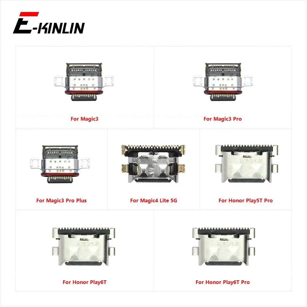 Micro USB Jack Type-C Charging Connector Plug Port Dock Charge Socket For HuaWei Magic3 Magic4 Honor Play 5T 6T Pro Plus Lite 5G