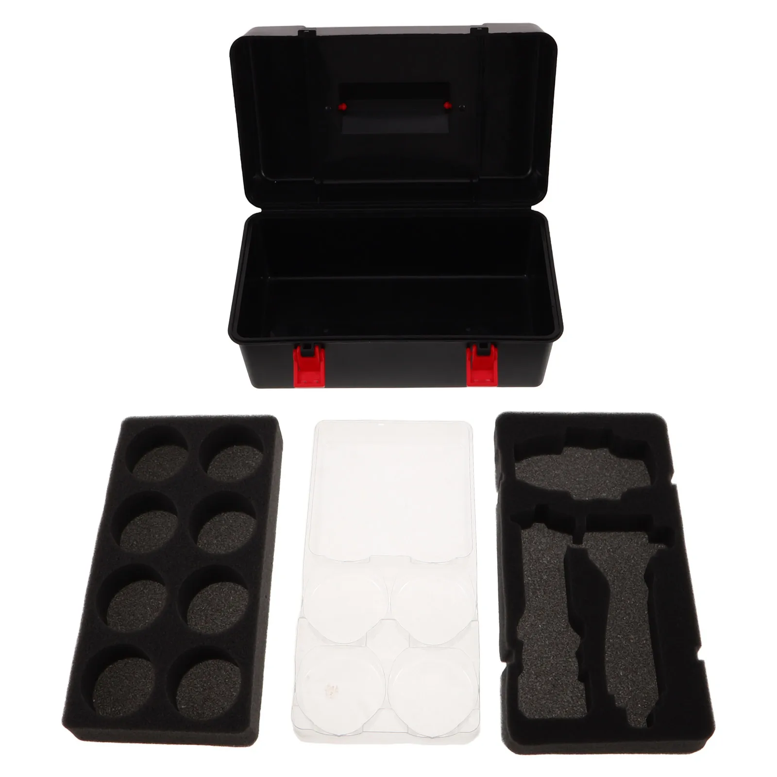 

Black Plastic Gyro Storage Box Portable Spinning Top Organizer Case For Battling Top Accessories Kids Travel Container