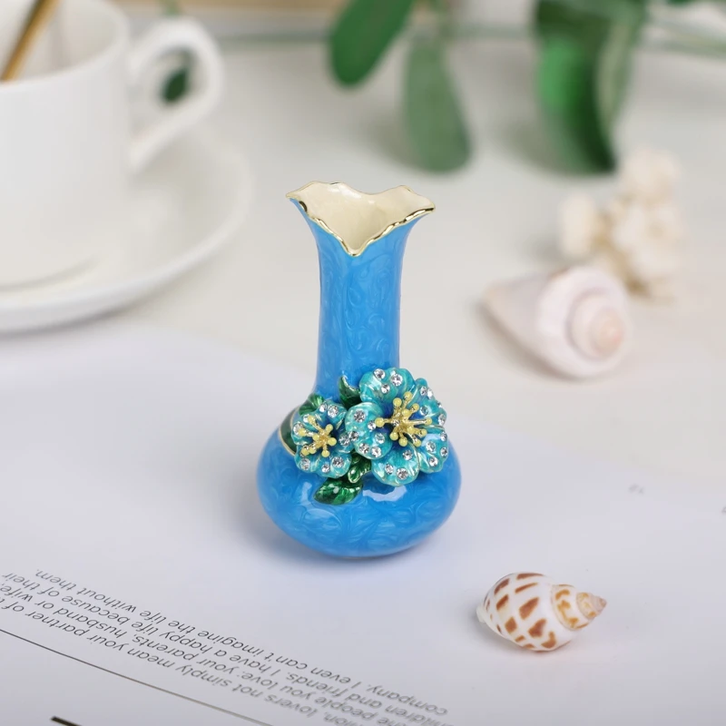 SHINNYGIFTS Enamel Trinket Box, Wedding Favor, Handmade, Home, Decorative Gift Box