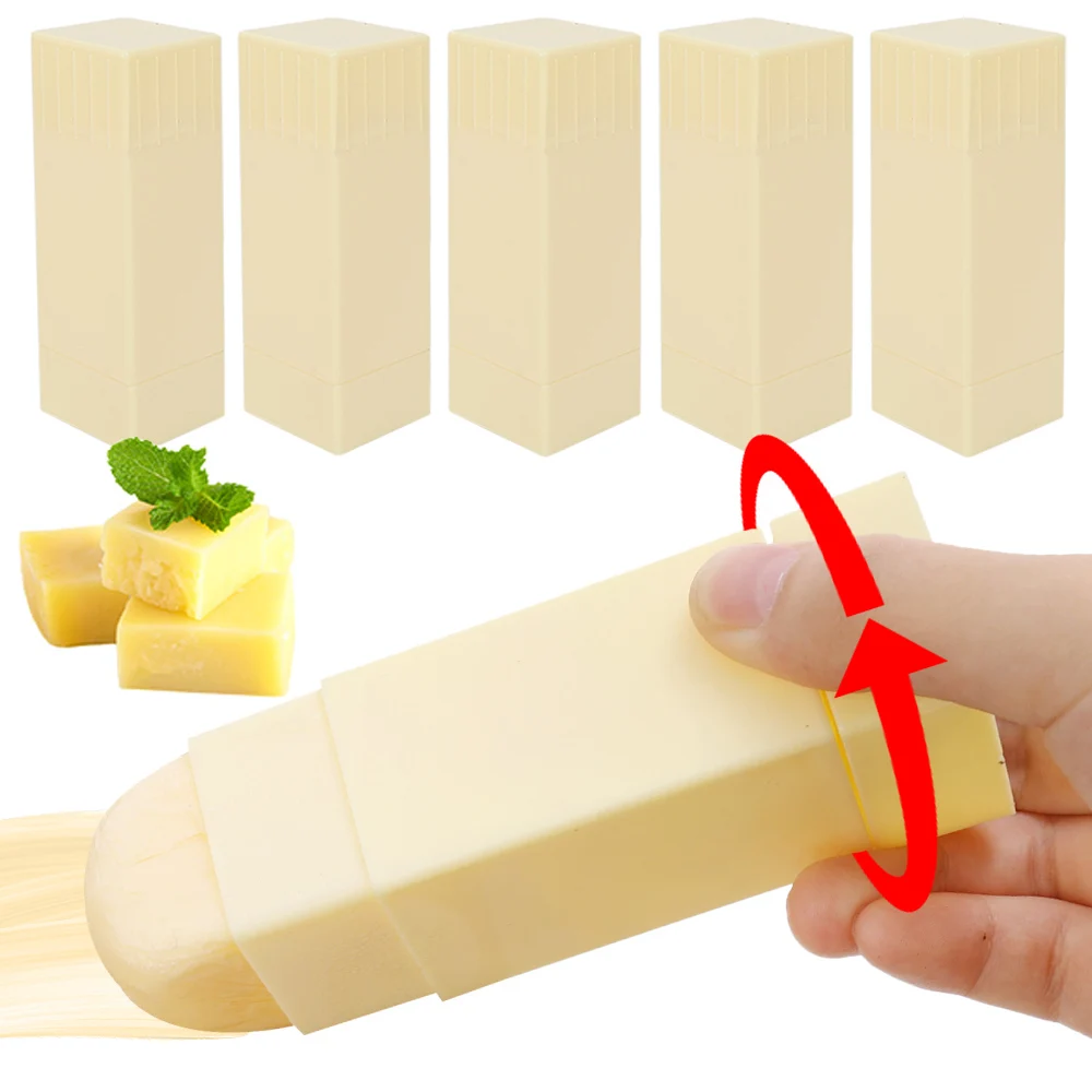 Portable Butter Storage Box Solid Butter Stick Butter Spreader Rotary Spreader Dispenser Kitchen Baking Tools for Cheese Storage