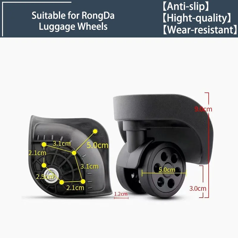 

2/4 Wheels Universal Wheels for RongDa G185 Swivel Wheels Luggage Accessories Replacement Trolley Parts for Suitcase