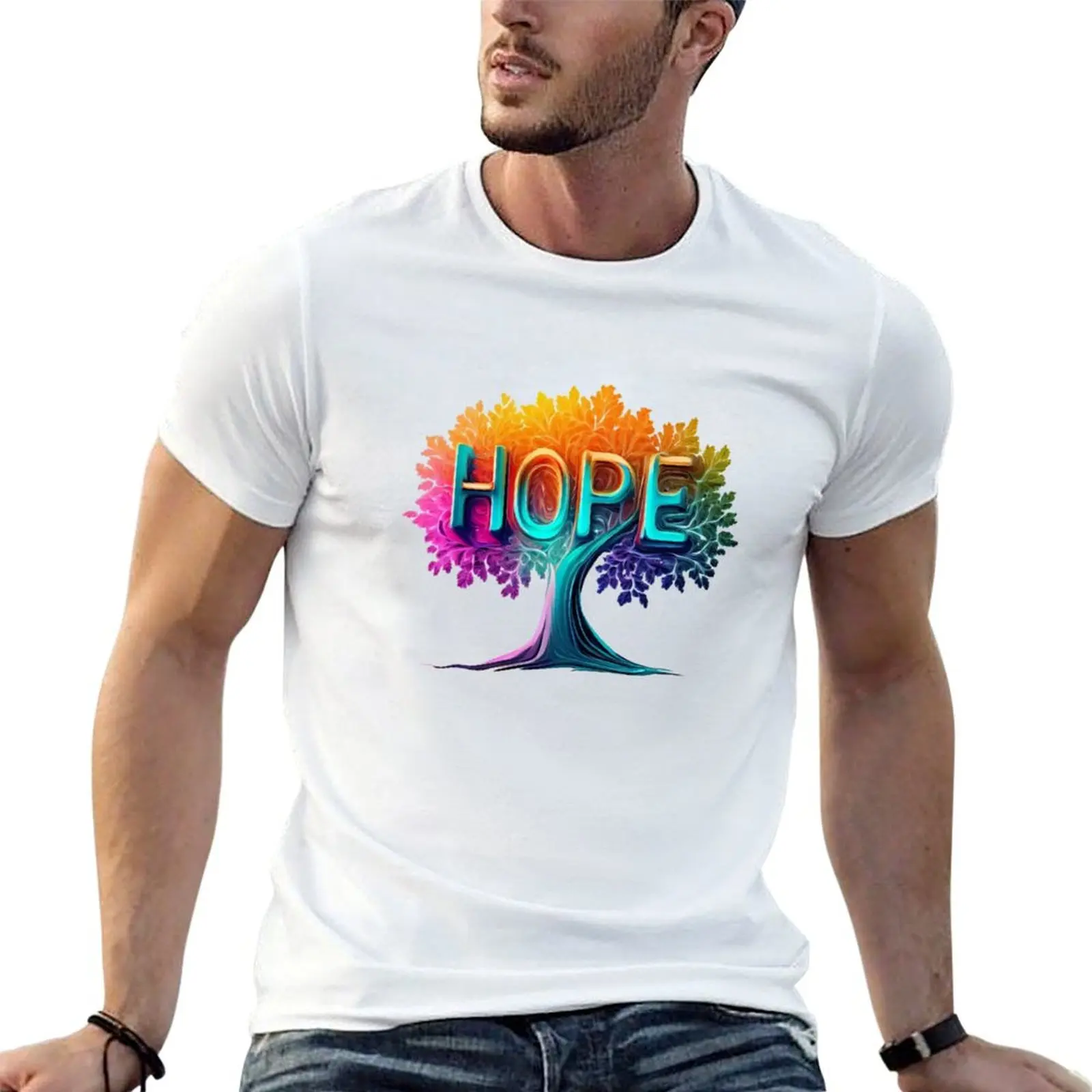 hope hoping meaning raising hope T-Shirt Large Size Casual Short Sleeve Top