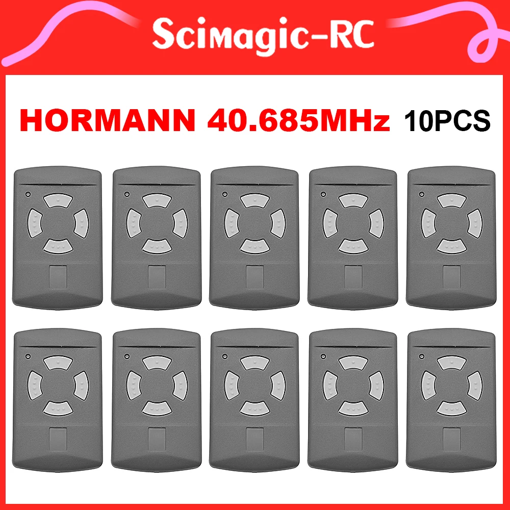 

10 PCS HORMANN HS4 HSE2 HSE4 HSM2 HSM4 40.685MHz Garage Door Remote Control.HORMANN 40.685mhz Grey Button Gate Opener