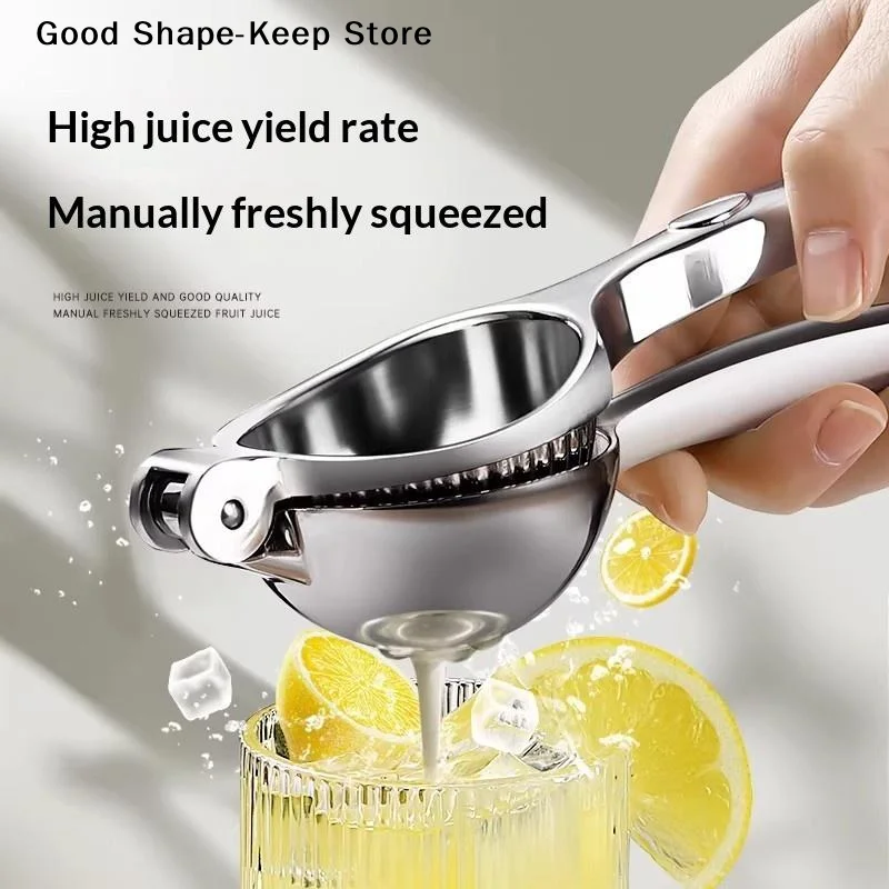 daily1Pcs Stainless Steel Manual Citrus Juicer Easy Squeeze Handle High Juice Yield For Home Kitchen Fresh Juice Cocktail Making
