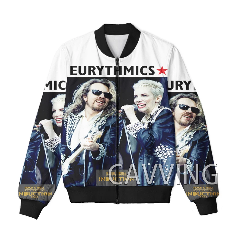 CAVVING 3D Printed  Eurythmics Rock  Zipper Bomber Jackets Men Overcoat Mens Coat Zip Up Jackets for Women/Men  Z01