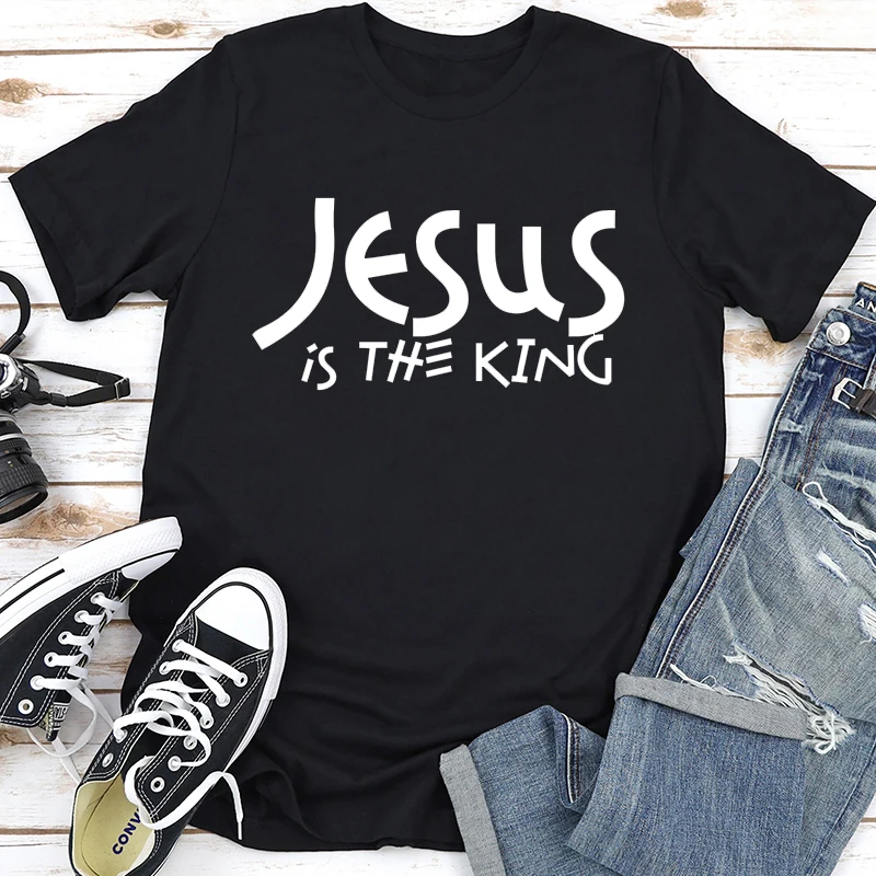 Jesus The Way Truth Life Printed New Style Women T Shirt Christian Religion Slogan Tops Believer Pray God Lady Summer Clothes