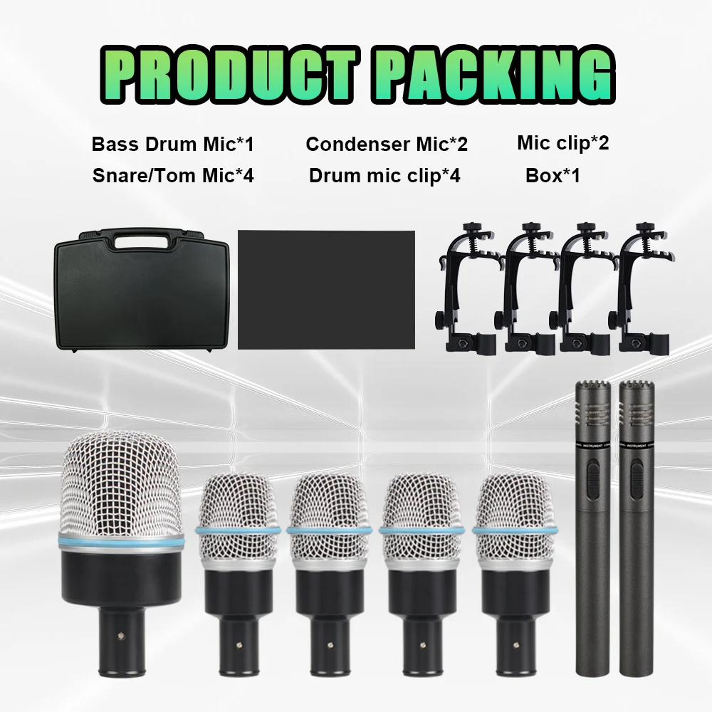 BETA7G metal condenser drum microphone with advanced recording effect