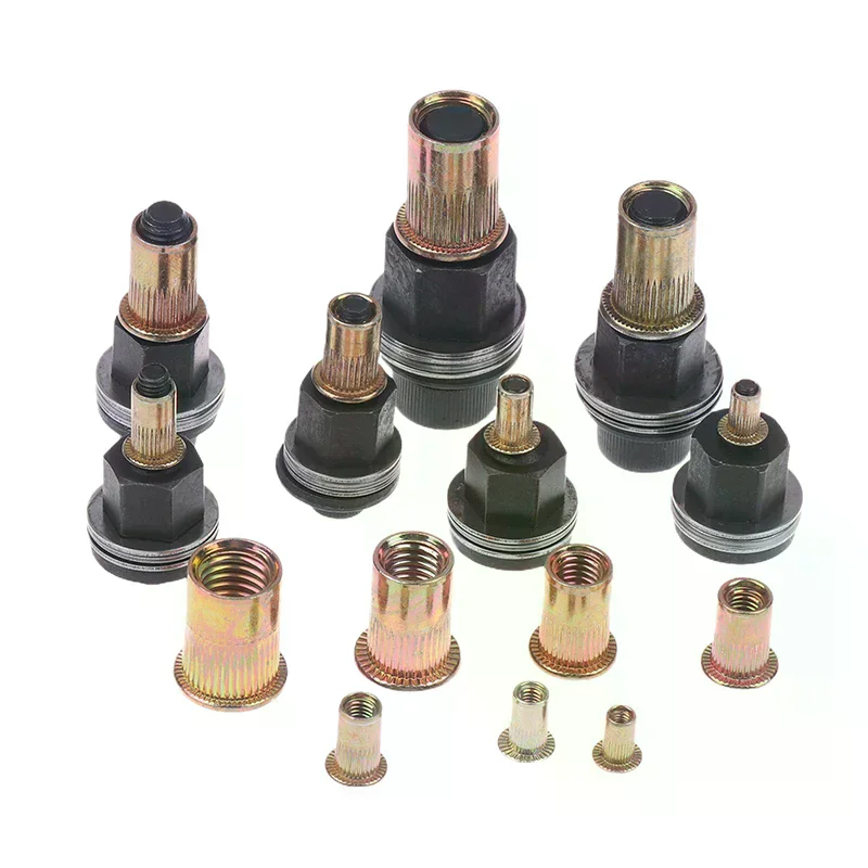 M3-12 Nut Heads Included in Handy 10pc Manual Rivet Nut Tool Set, Great for DIY Projects