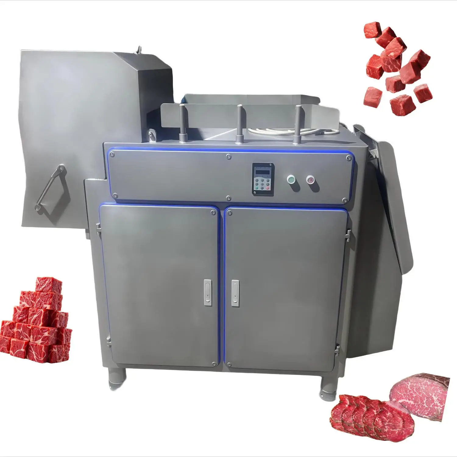 Commercial Industrial 1 Ton Large Capacity Frozen Meat Grinder Mincer New Condition Pork Chicken Block Machine Core Motor