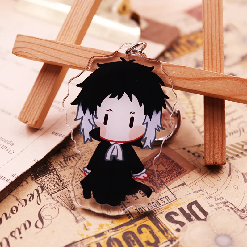 Action Bungo Stray Dogs Keychain Toys Q Version Nakajima Atsushi