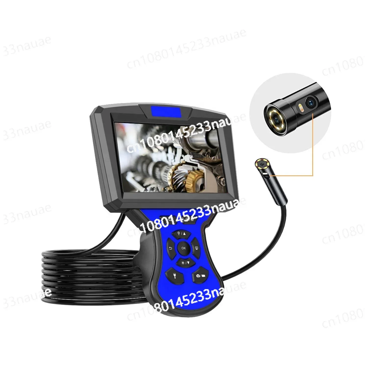 5 Inches 1080P Dual Cameras Industrial Endoscope Live View Video Inspection Camera 5.5mm 8mm