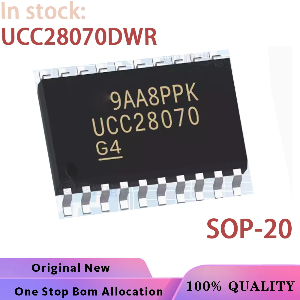 (5PCS) 100% New UCC28070 UCC28070DWR SOP-20 IC bga Chipset