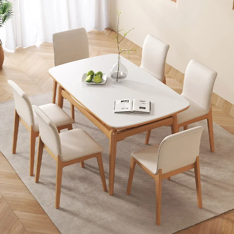 Extendable Nordic Dining Table White Kitchen Onement Center Dining Table Multifunction Free Shipping Esstische Home Furniture