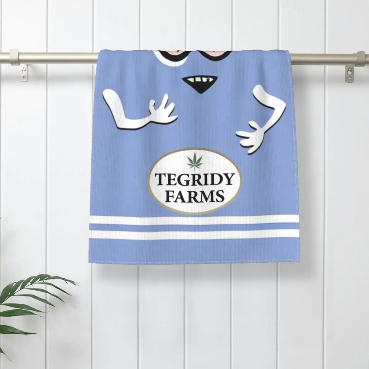 Tegridy Farms Logo Merch Towelie Face Towel Summer Microfiber Bath Towel for Bathroom