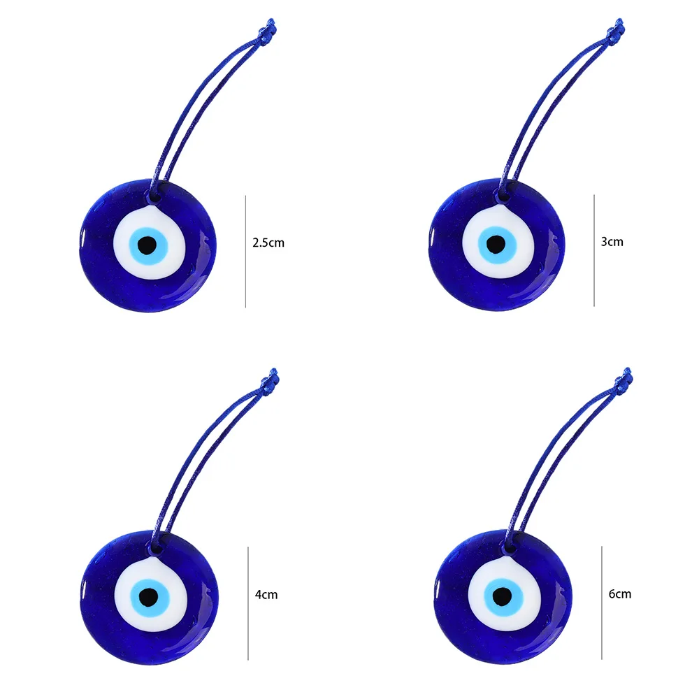 Lucky Turkish Greek Blue Eye Charm Pendant Gift Fit Jewelry DIY Keychain Car Key Chains Ring Holder Accessories