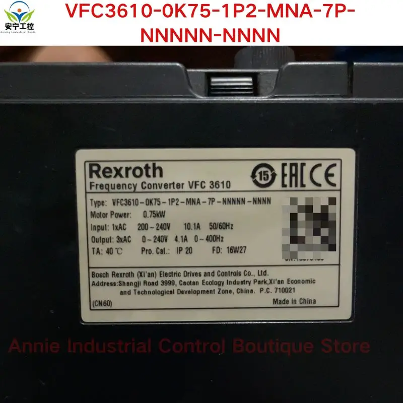 Second-hand test OK . VFC3610-0K75-1P2-MNA-7P-NNNNN-NNNN frequency converter
