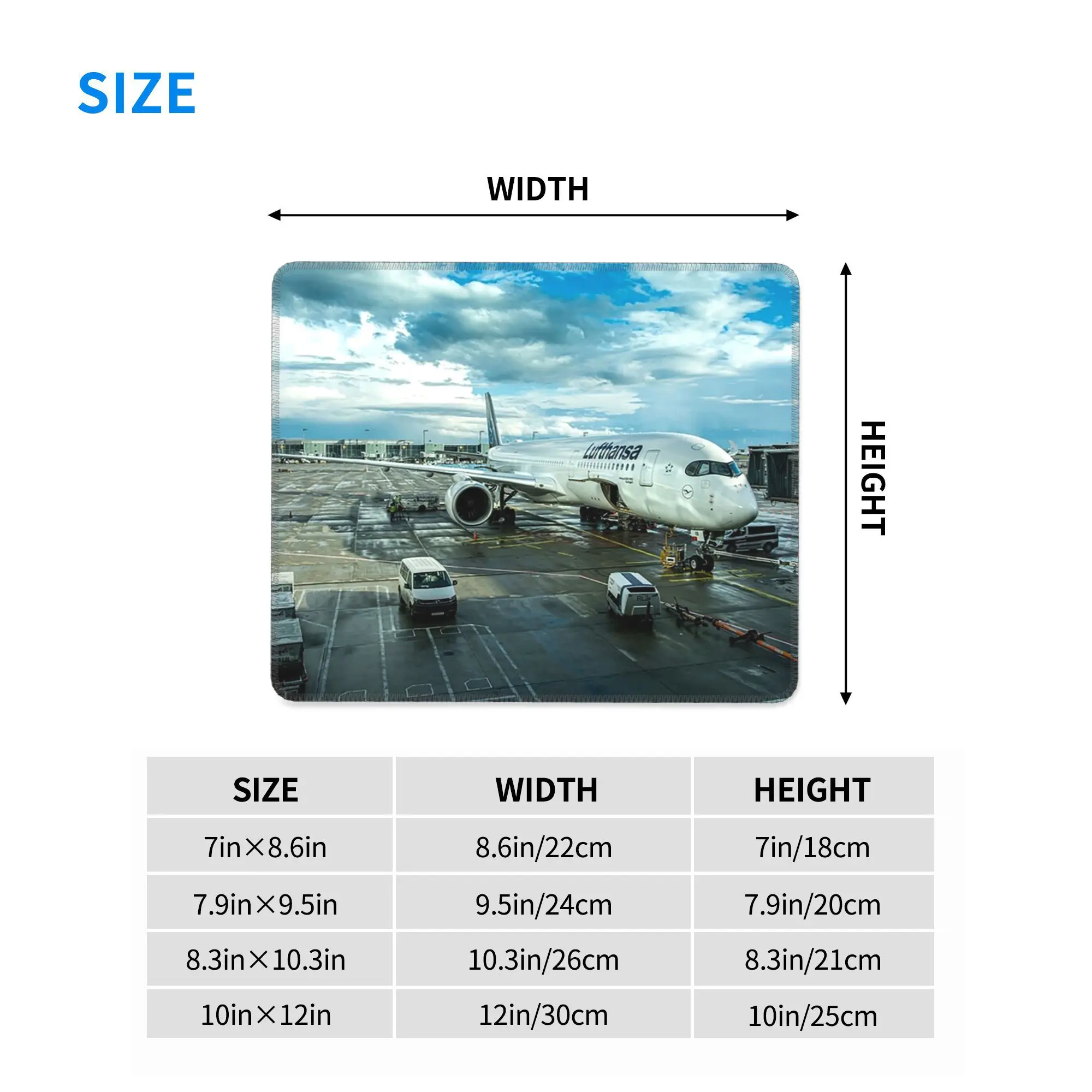 لوحة ماوس Lufthansa Airbus A350 لوحة مفاتيح الكمبيوتر ماوس حصيرة ألعاب الكمبيوتر المحمول حصيرة مكتبية ملحقات المكتب مفارش الطاولة