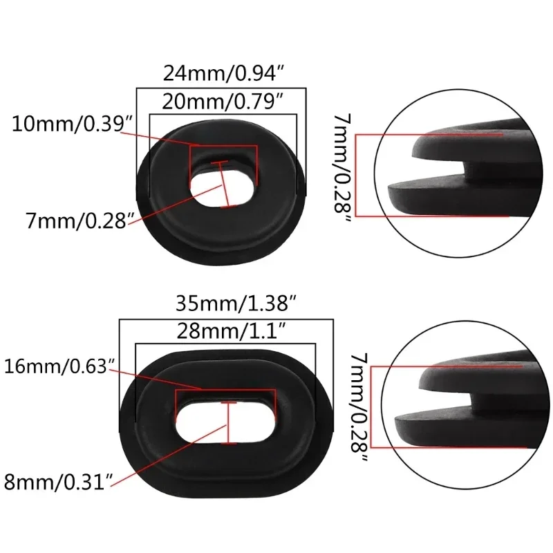 1Set Motorcycle Rubber Grommets Body Side Cover Fairing Washer Bolt for Honda CG125 CT125 CB125