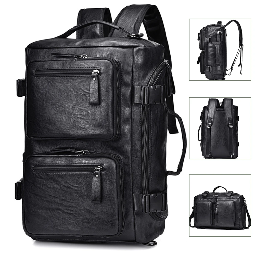 New Men\'s Large Capacity Travel Backpack Business Trip Handbag Multi Functional Backpack Single Shoulder Crossbody Bag