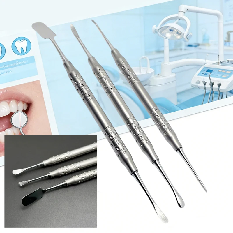 

2 шт. стоматологических инструментов: периостальный элеватор, двусторонний отражающий ретрактор-шпатель, элеваторы для синус-лифтинга в челюстно-лицевой хирургии