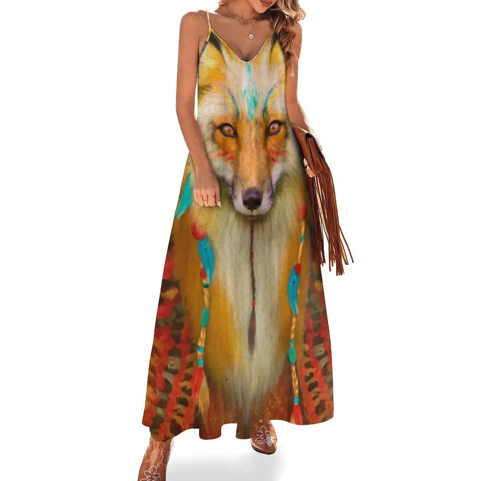 

Wise Fox Sleeveless Dress Woman's evening dress Woman clothes