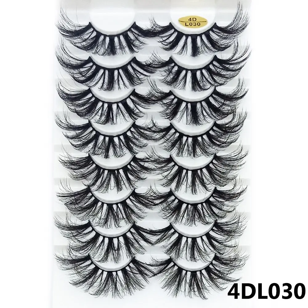 Eye Makeup Tools Wispies Fluffy Multilayered Effect Full Volume Thick Eye Lash Extension 4D Mink 25MM Lashes False Eyelashes