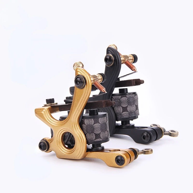 

Tattoo Coil Machine 10 Wrap Coils Professional Alloy Tattoo Gun Machine For Lining Shading Coloring Body Tattoo Artist Supplies