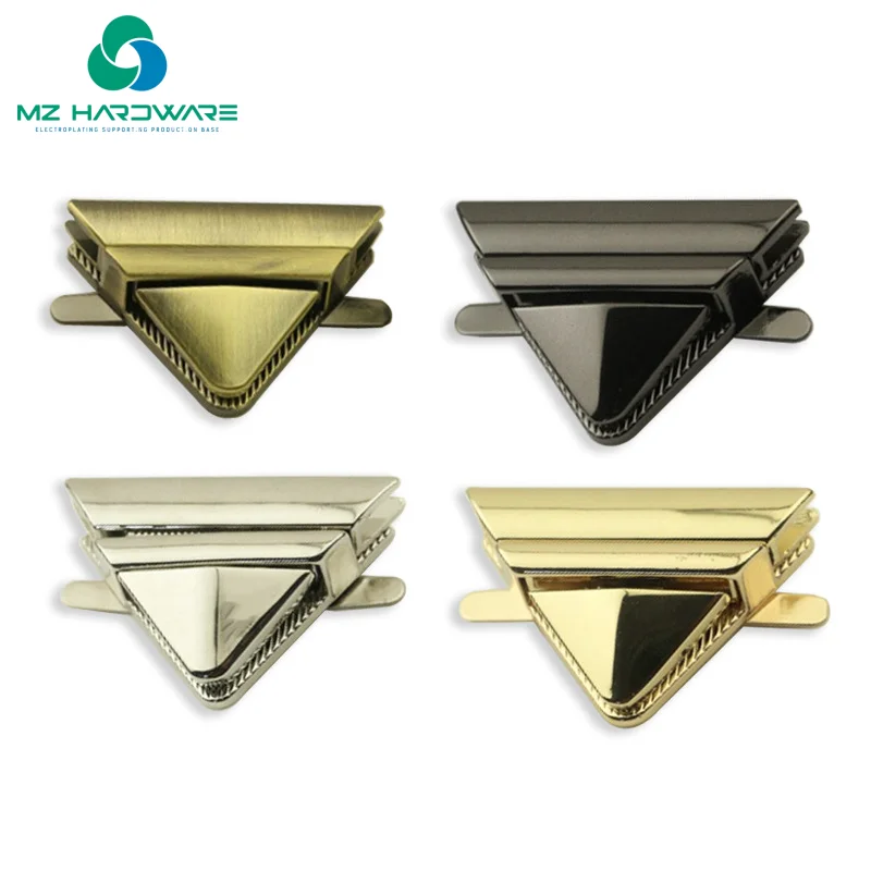 MZhardware 1 قطعة بالجملة قفل نقر ذهبي فاتح - مشبك عالي التحمل لأجهزة المحافظ بإطار حقيبة اليد