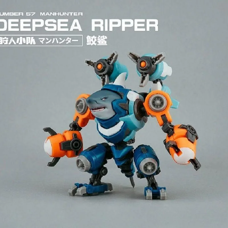 

FIFTYSEVEN Number 57 Manhunter No.57 Puppet Squad Anime Figure Deepsea Ripper 1/24 Shark Assembly Model Armor Action Figure Gift