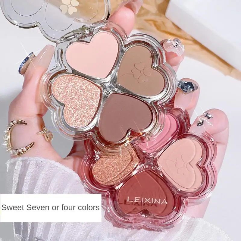 Lucky Clover Eyeshadow Palette For Beginners Pearlescent Matte Daily Natural Long-lasting Makeup