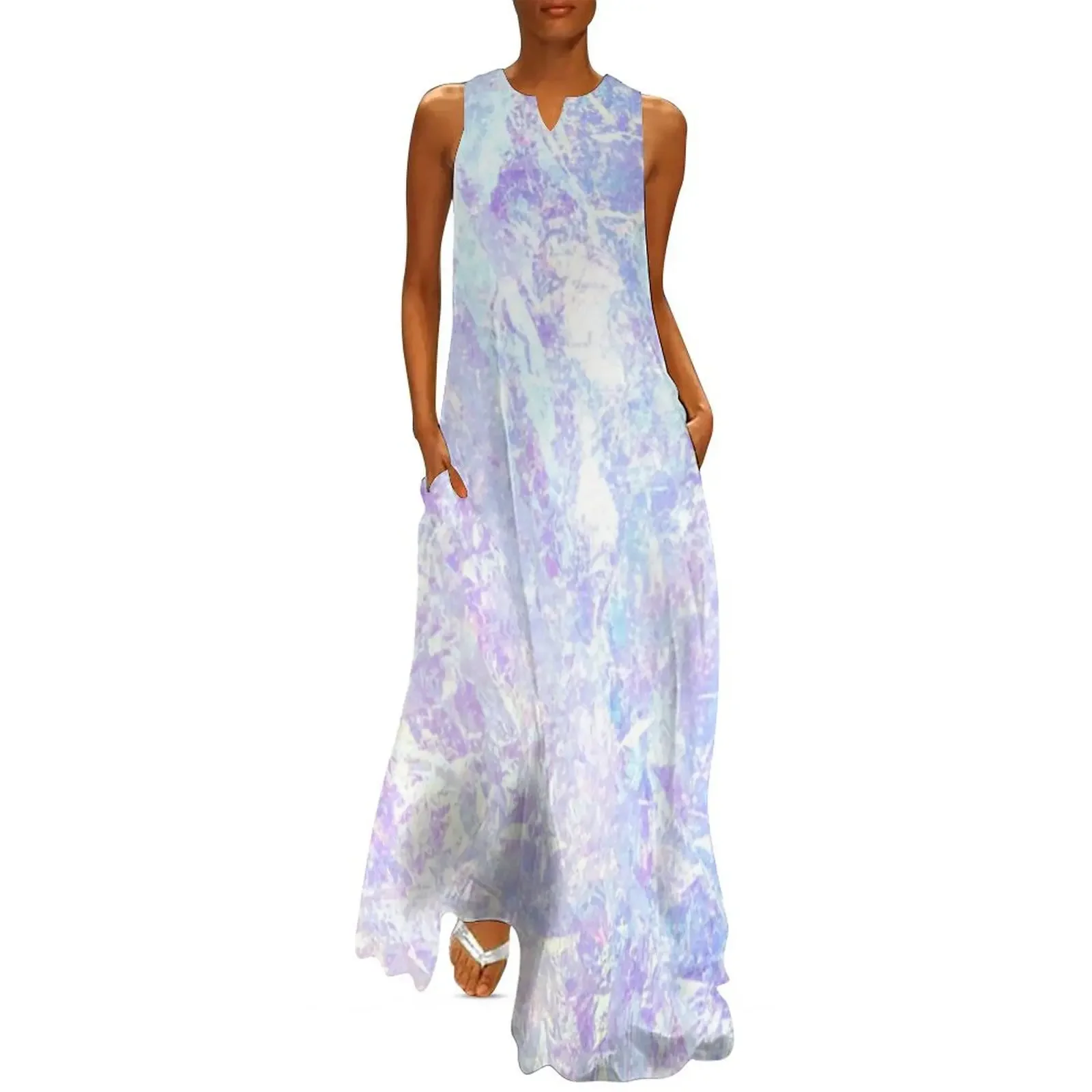 

Iridescent Long Dress beach outfits for women cute dress Dress