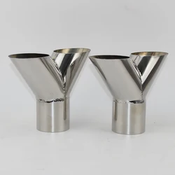 304 stainless steel Y-welded tee 45 ° 51mm 63mm od tee fittings