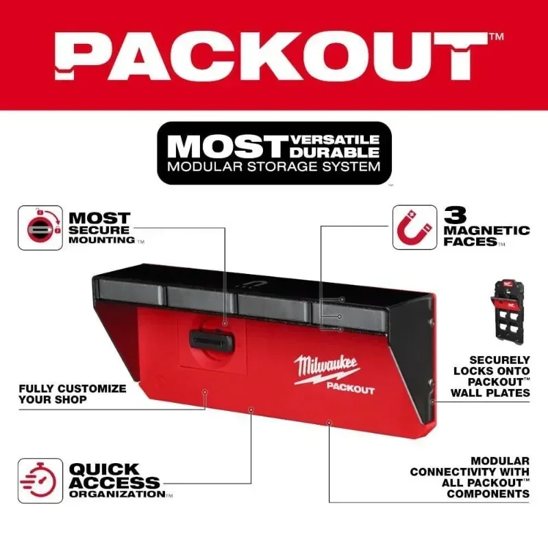 Milwaukee 48-22-8346 PACKOUT™ Magnetic Rack Power Tool Accessories MILWAUKEE Tools