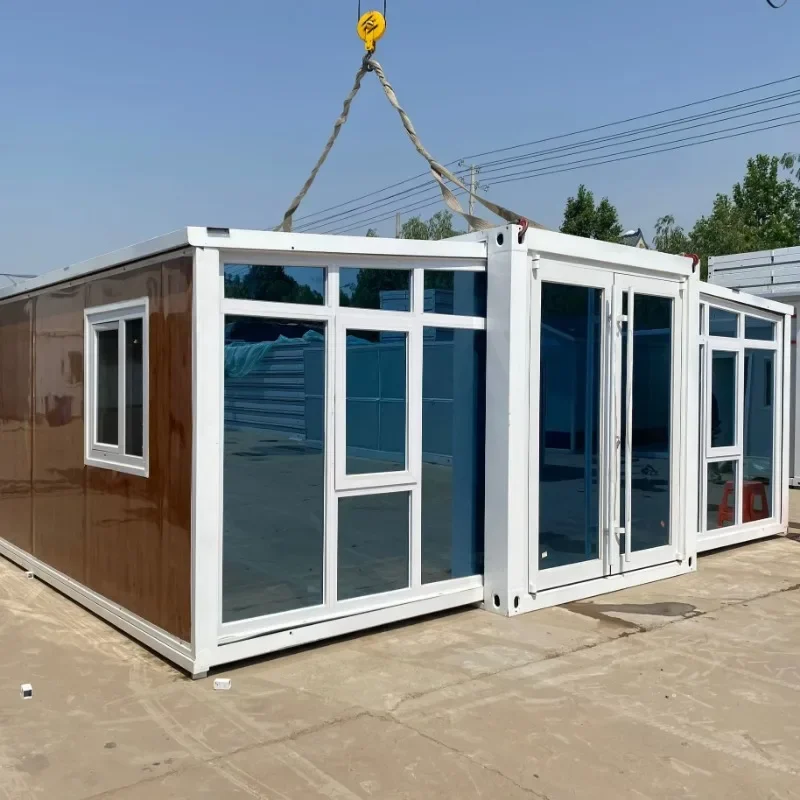 Galvanized Steel Prefab Frame Luxury Collapsible Home 20ft 40ft Prefabricated Container Expandable House