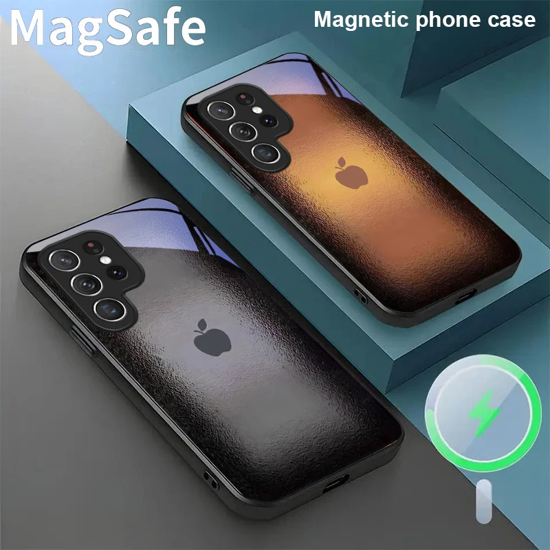 

Texture of frosted glass For Samsung Galaxy S20 FE S21 S22 S23 Plus S24 Ultra 25 Edge S24Ultra 22Plus Magsafe Glass Phone Casee