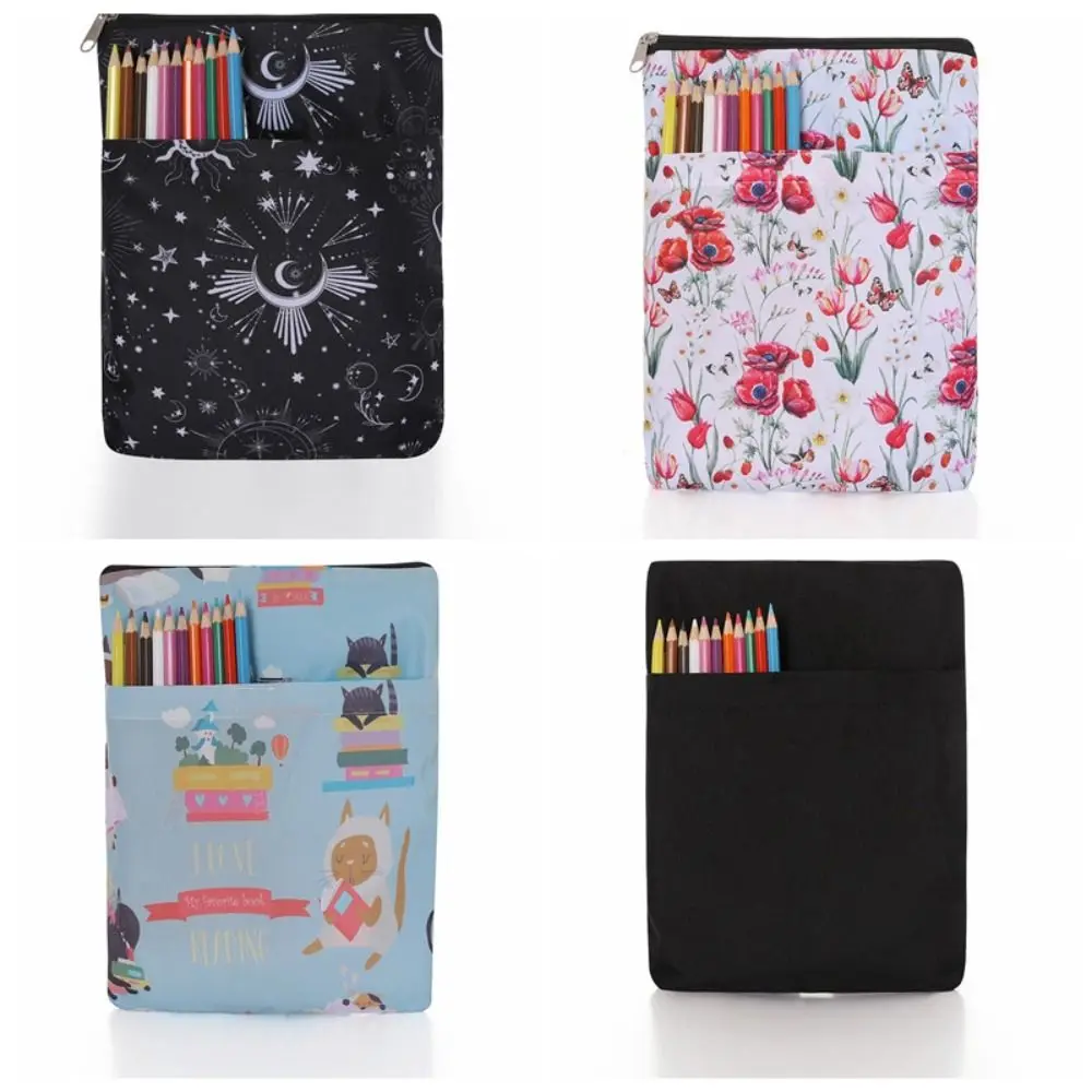 Bible Cover Case Floral Bible Cover Bag for Women, Stylish Functional Portable Bible Carrying Case Pockets Zipper Study