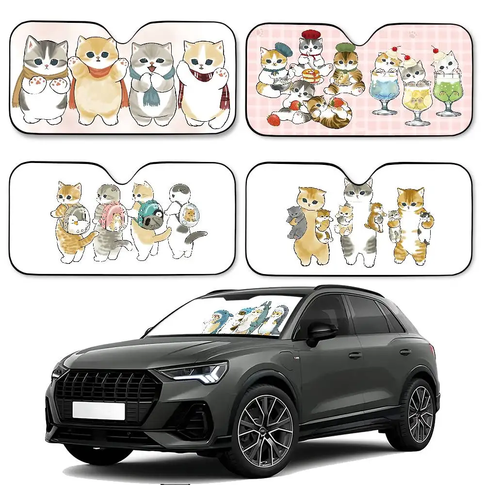

Cute M-Mofusand Car Sunshade Curtains Sun Shade Sunshade Seat Cover Off-Road Truck Accessory Set Steering Car Van SUV Gifts