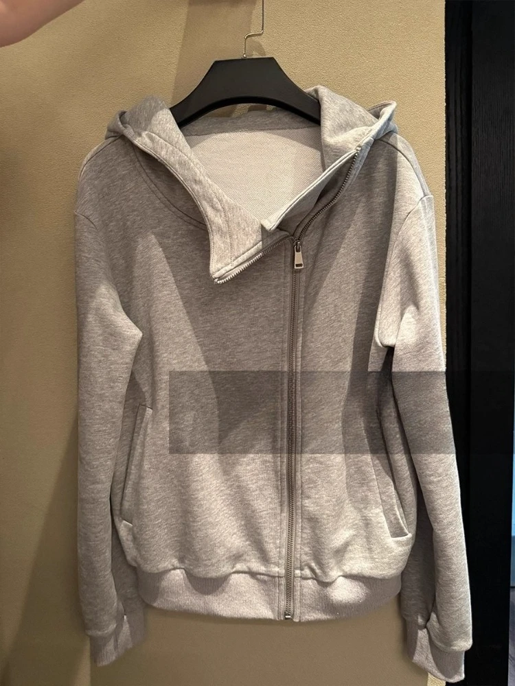 

Aesthetic Vintage Hooded Coat Women Y2K Harajuku Fashion Leopard Printed Loose Hoodies High Street Harajuku Casual Clothing 2025