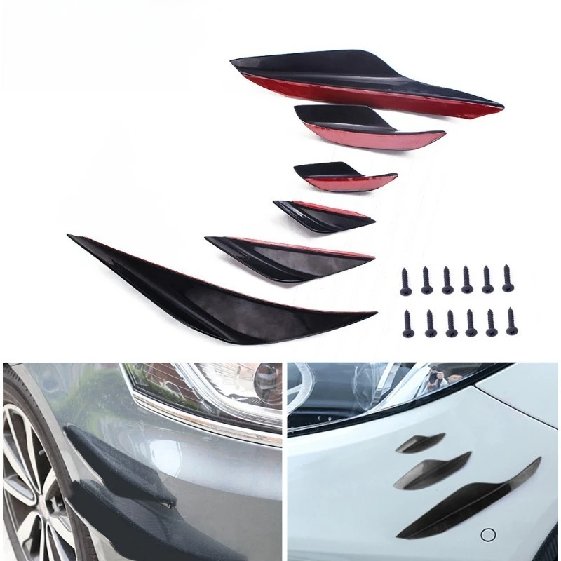 Front Bumper Lip Canards Set For 3 Series E90 E92 E93 M3 2006–2013 Carbon Fiber Aero Splitter Spoiler