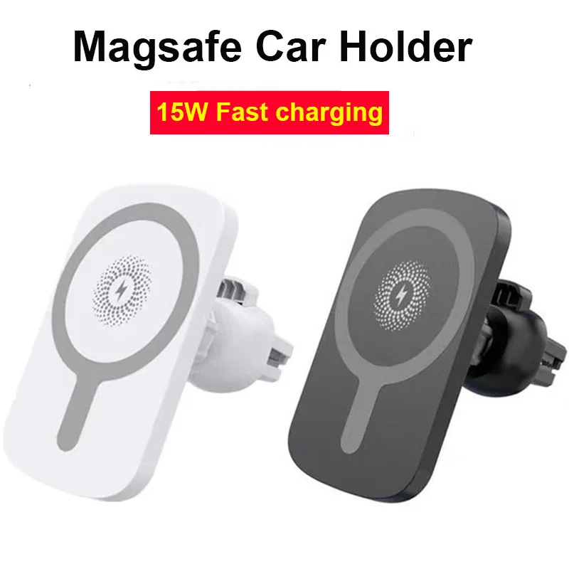 

Беспроводное зарядное устройство Magsafe для автомобильного телефона, магнитное автомобильное крепление для iPhone 16, 15, 14, 13, 12 Pro Max для Samsung, Huawei и многого другого