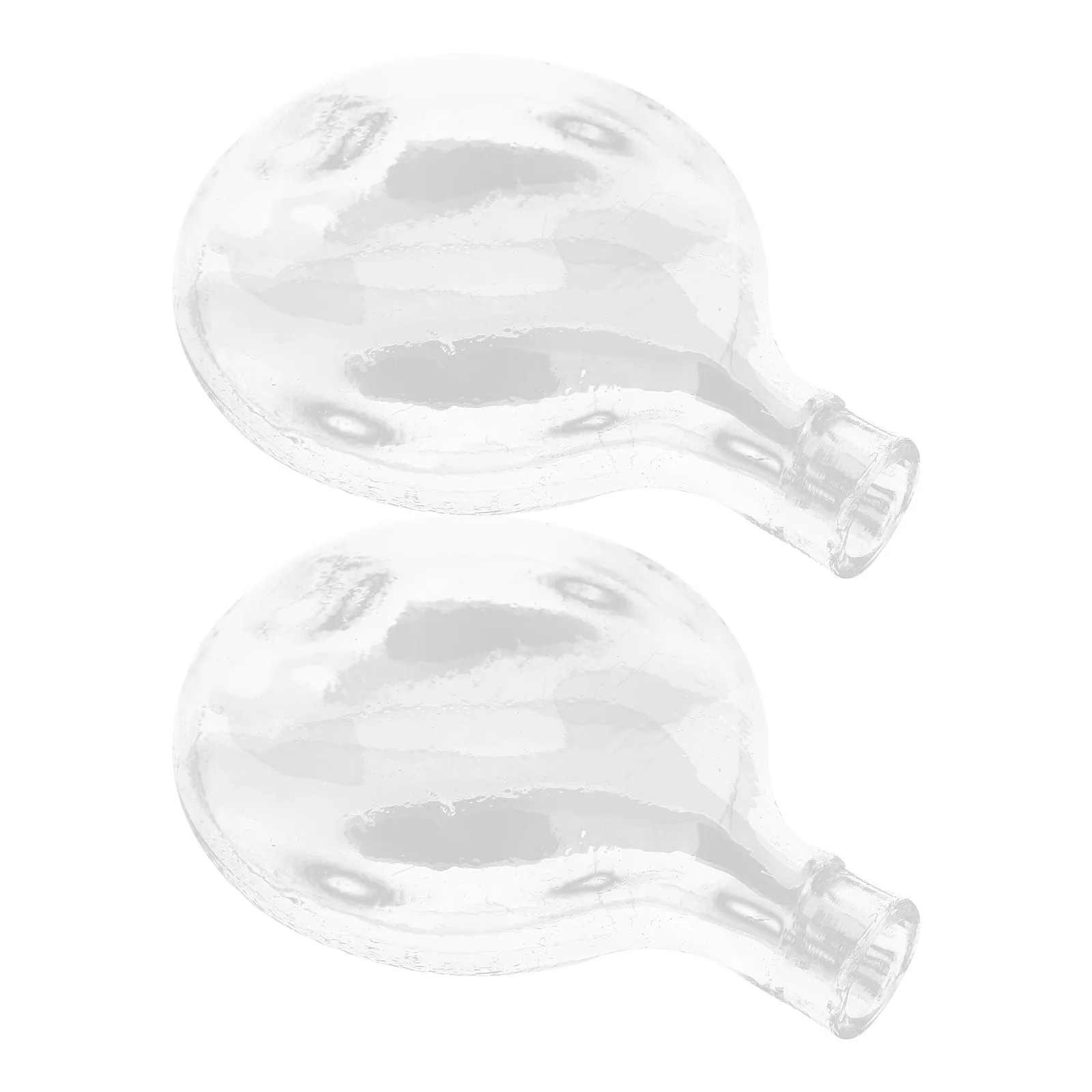 قطعتان من ظلال الزجاج للأضواء المعلقة، عاكس الضوء الحديث الشفاف، بديل لسطح أملس، إضاءة دافئة مثالية لمكتب المقهى المنزلي